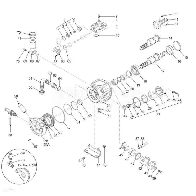 APS71 pump spare parts