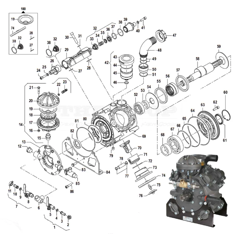 APS145 Pump Replacement Spare Parts