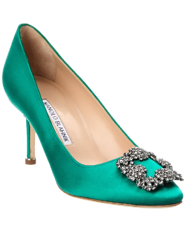 Manolo Blahnik Hangisi 70 Satin Pump