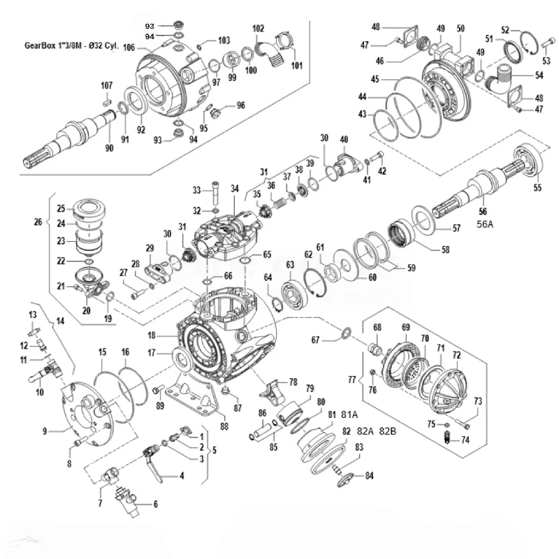 APS121 Pump Spare Parts (Late Model)