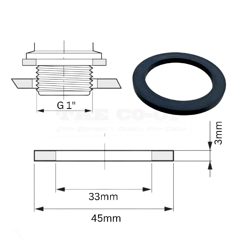 Gasket Rubber 1.0"