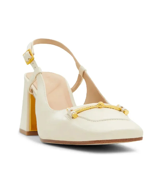 Ted Baker Women's Mia Icon Leather Slingback Pumps, White