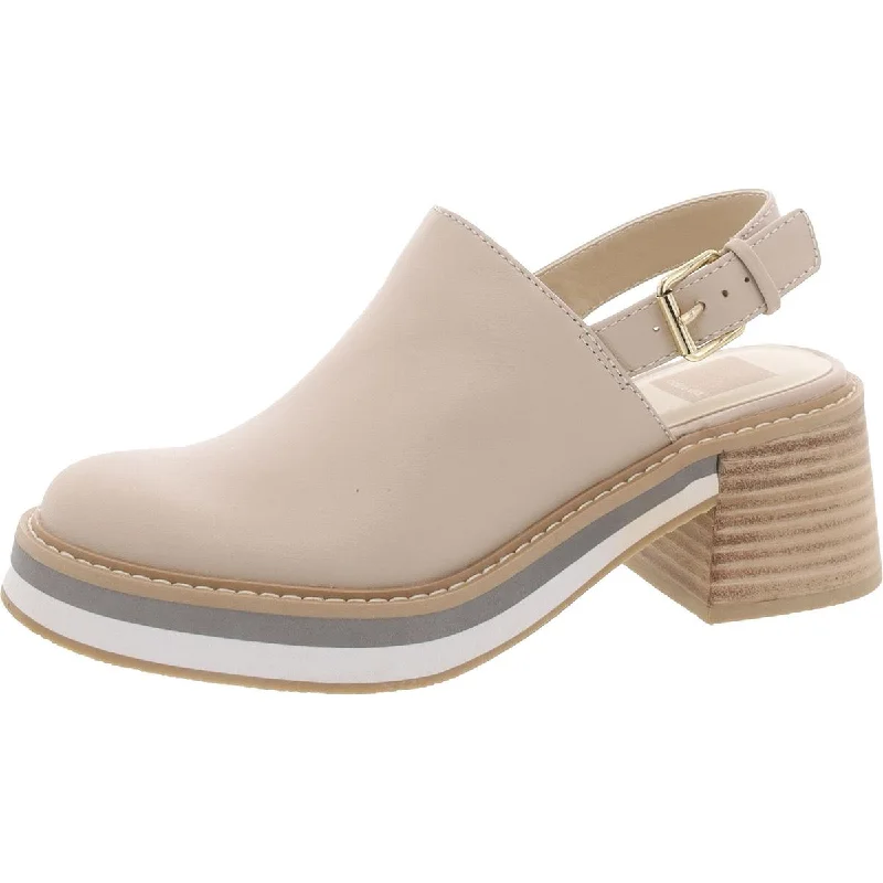 Haniah Womens Leather Adjustable Mules