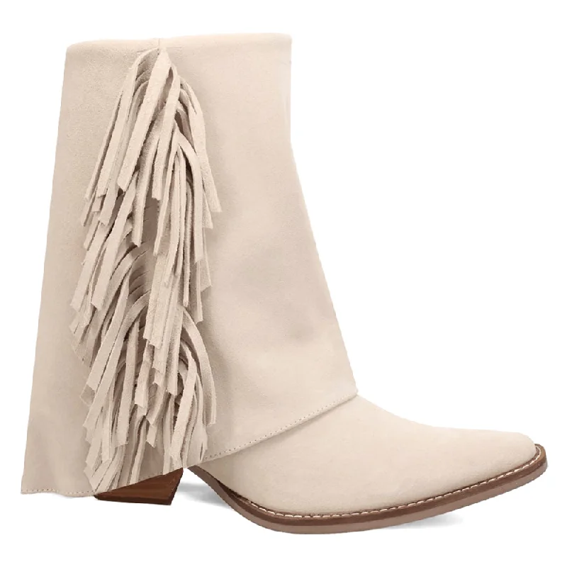 Marlie Fringe Snip Toe Zippered Boots