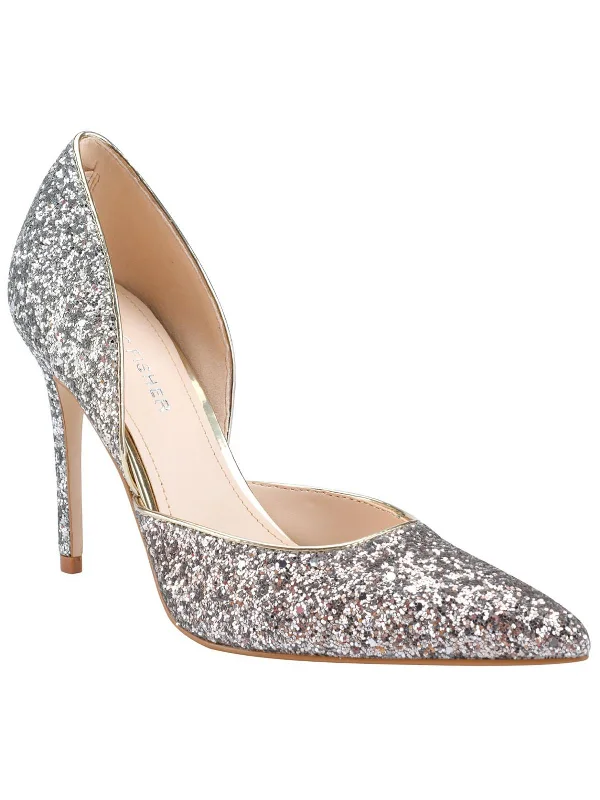 Christay Womens Glitter Slip-On D'Orsay Heels