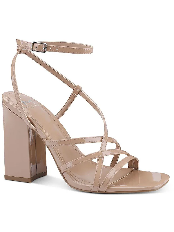 Edalyn Womens Strappy Metallic Ankle Strap