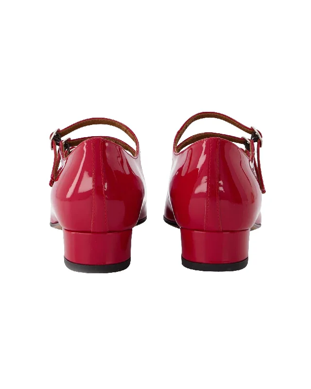 Red Patent Leather Mary Jane Heels