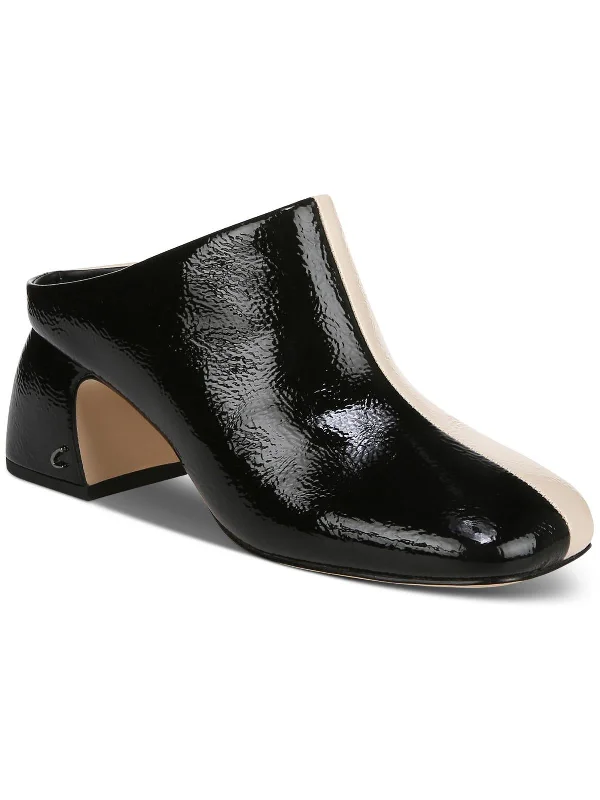 Olsen Womens Patent Slip-On Mules