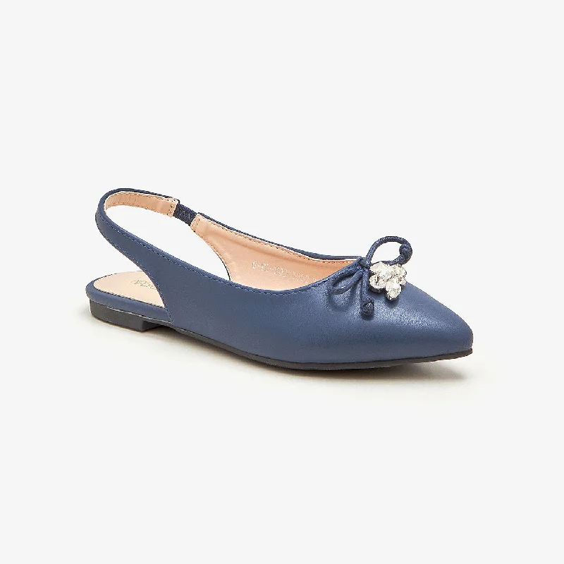 Girls Sling Back Flats