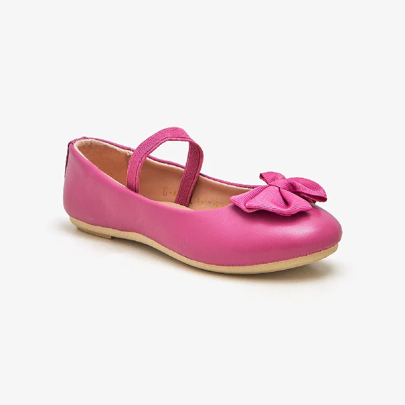 Girls Bow Tie Ballerinas