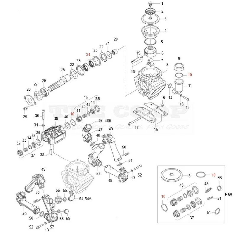 BP110/20 Diaphragm Pump Replacement Spare Parts