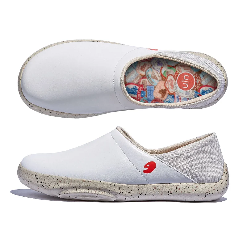 Women's Embroidered Floral Pattern Loafers in Beige for a Spring - Inspired OutfitBright White Mojacar II Women