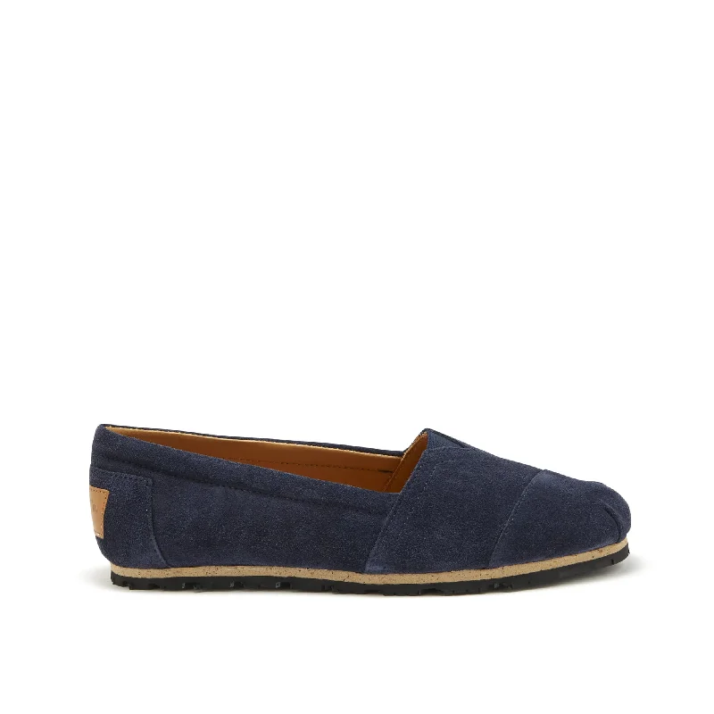 Women's Metallic Foil - Finish Loafers in Gold for a Glamorous Night OutWomen's Chukka Espadrilles, navy blue suede