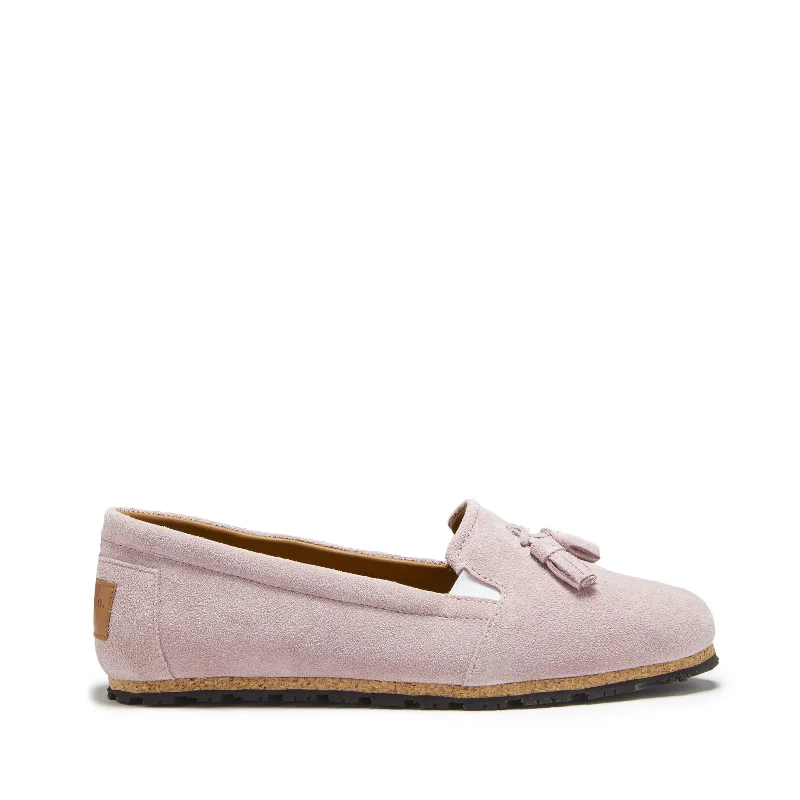 Women's Glitter - Embellished Loafers in Silver for a Sparkly Party LookWomen's Tasselled Espadrilles, powder pink suede