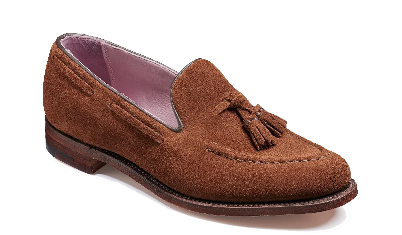 Sustainable Women's Recycled Material Loafers in Gray for Eco - Conscious ShoppersSienna - Castagnia Suede