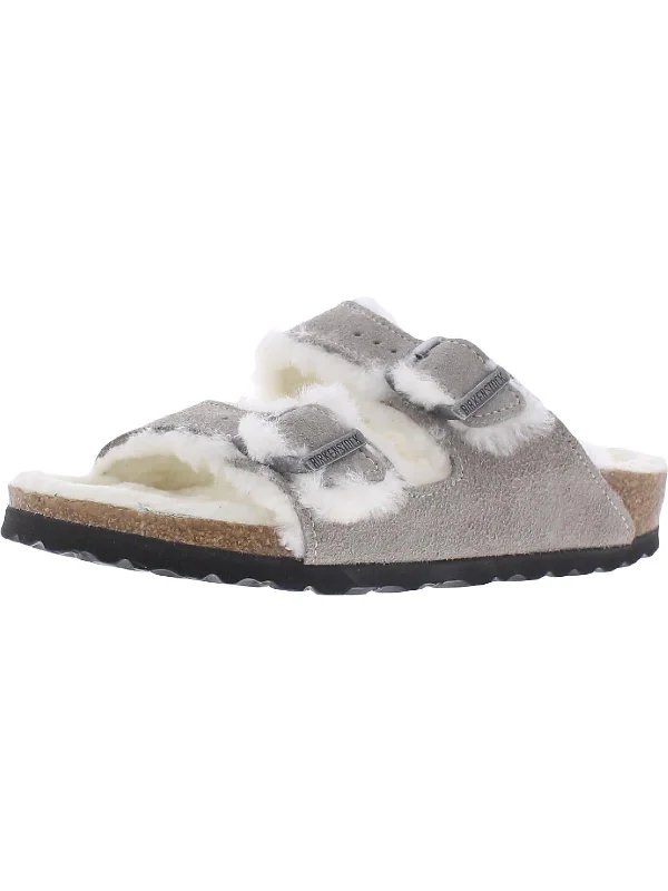 Women's Thong Sandals with a Beaded Design in Multicolor for a Beachy AestheticArizona Womens Suede Faux Fur Lined Footbed Sandals