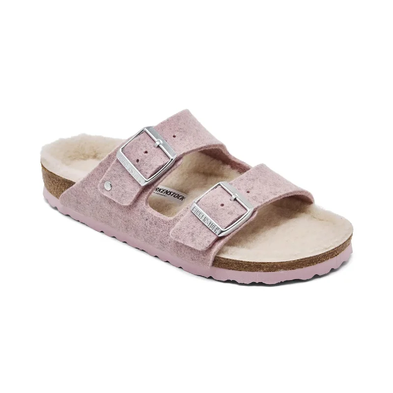 Women's Cork - Soled Espadrille Sandals with a Rope - Trimmed Upper in Navy for a Summer VibeBirkenstock Arizona Rivet Soft Pink  1021156 Women's