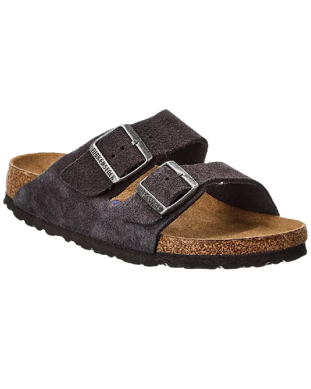 Women's Leather - Strapped Sandals with a Braided Detail in Brown for a Rustic AppealBirkenstock Women's Narrow Arizona Suede Sandal