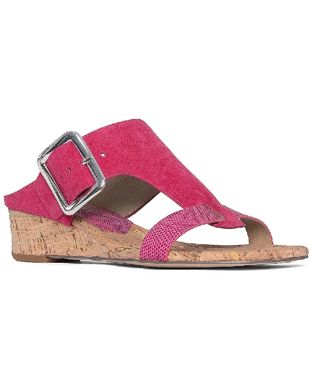 Women's Thong Sandals with a Beaded Design in Multicolor for a Beachy AestheticDonald Pliner Vine Suede Wedge Sandal, 6.5