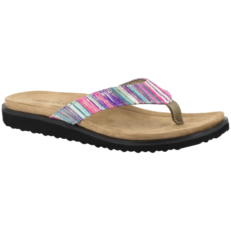 Child - Friendly Women's Sandals with a Secure Buckle in Purple for Moms on the GoEasy Street Womens Stevie  Padded Insole Flats Flip-Flops