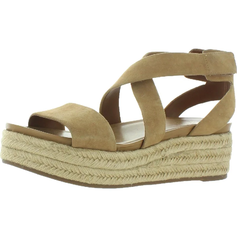 Child - Friendly Women's Sandals with a Secure Buckle in Purple for Moms on the GoFranco Sarto Womens Tabatha Suede Sandals Espadrilles