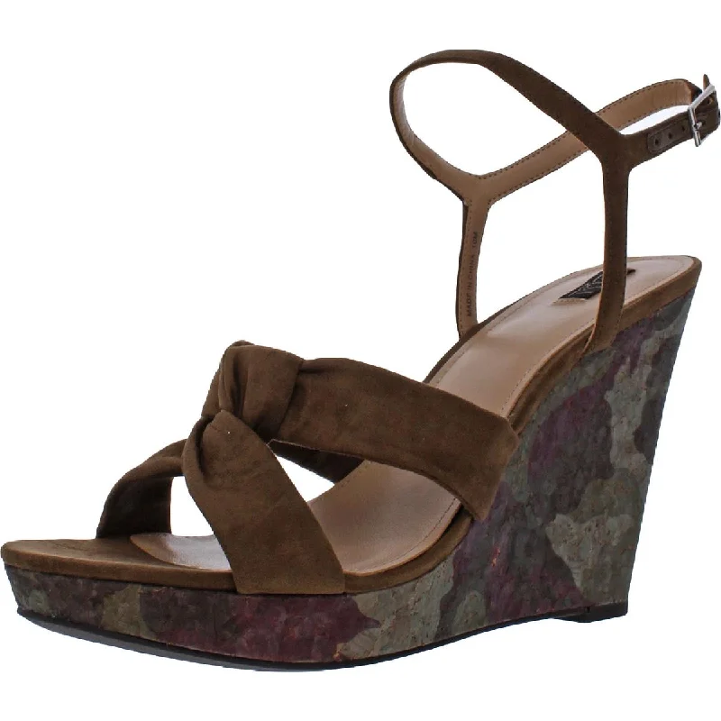 Child - Friendly Women's Sandals with a Secure Buckle in Purple for Moms on the GoG.I.L.I Womens Kahlie Printed Padded Insole Wedge Sandals