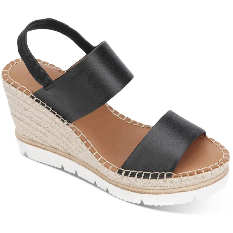 Women's Leather - Strapped Sandals with a Braided Detail in Brown for a Rustic AppealGentle Souls by Kenneth Cole Womens Elyssa Two-Band N Padded Insole Espadrilles