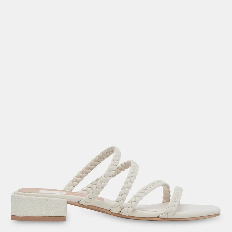 Women's Sandals with a Floral - Printed Upper in Pink for a Feminine Spring LookHAZA SANDALS IVORY STELLA