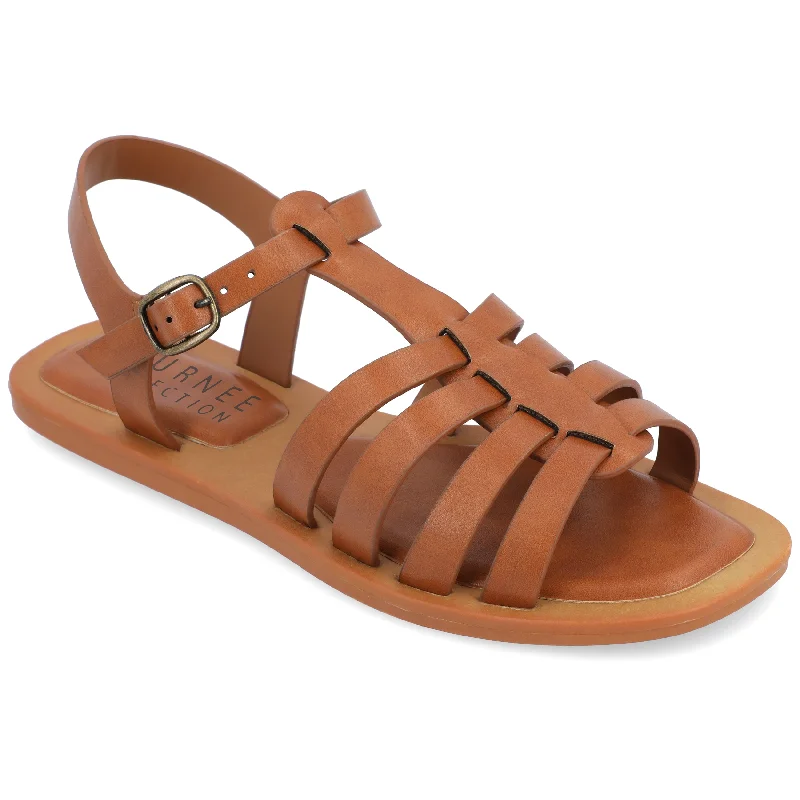 Child - Friendly Women's Sandals with a Secure Buckle in Purple for Moms on the GoJournee Collection Women's Tru Comfort Foam Benicia Sandals