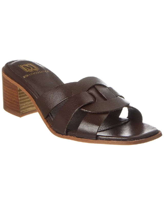 Sustainable Women's Recycled Material Sandals in Beige for Eco - Conscious ShoppersM by Bruno Magli Aria Leather Sandal