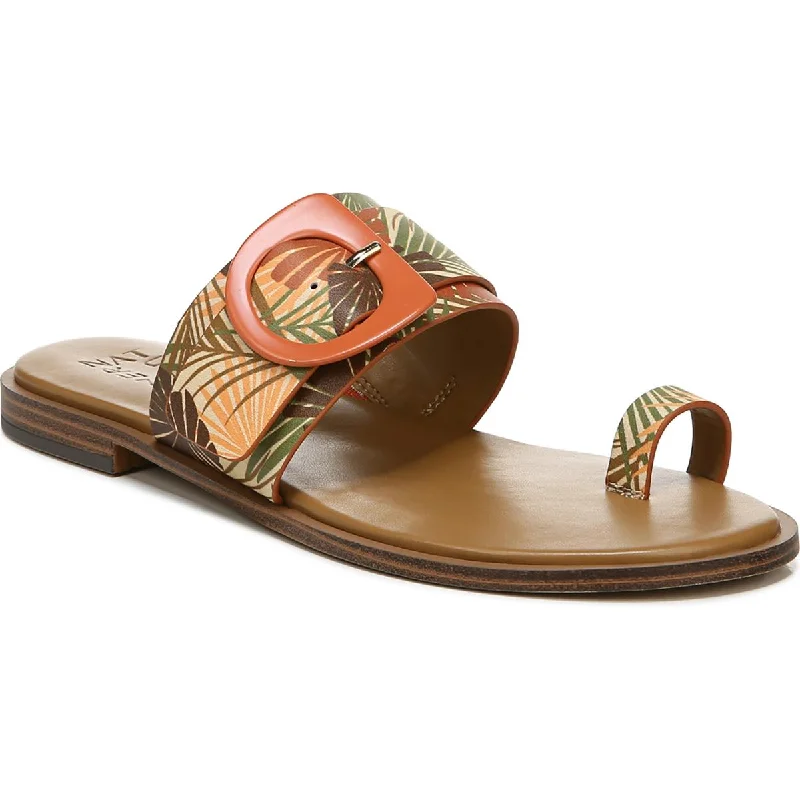 Women's Thong Sandals with a Beaded Design in Multicolor for a Beachy AestheticNaturalizer Womens Finola Leather Slide Sandals