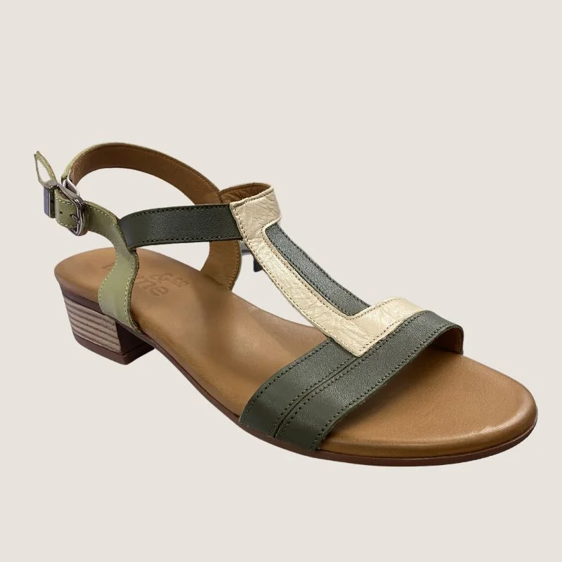 Anti - Slip Women's Sandals with a Grooved Sole in Green for Outdoor AdventuresThyme and Co Thanks Sandal