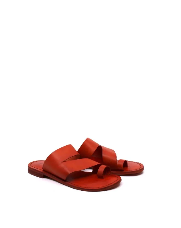 Child - Friendly Women's Sandals with a Secure Buckle in Purple for Moms on the GoWomen's Abilene Toe Loop Sandal In Vermillion