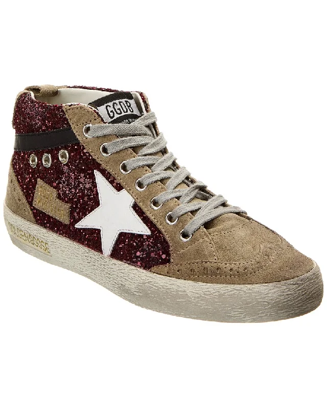 Golden Goose Midstar Glitter & Suede Sneaker