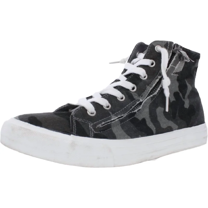 Rossi High Top Fashion Sneaker In Grey Camo