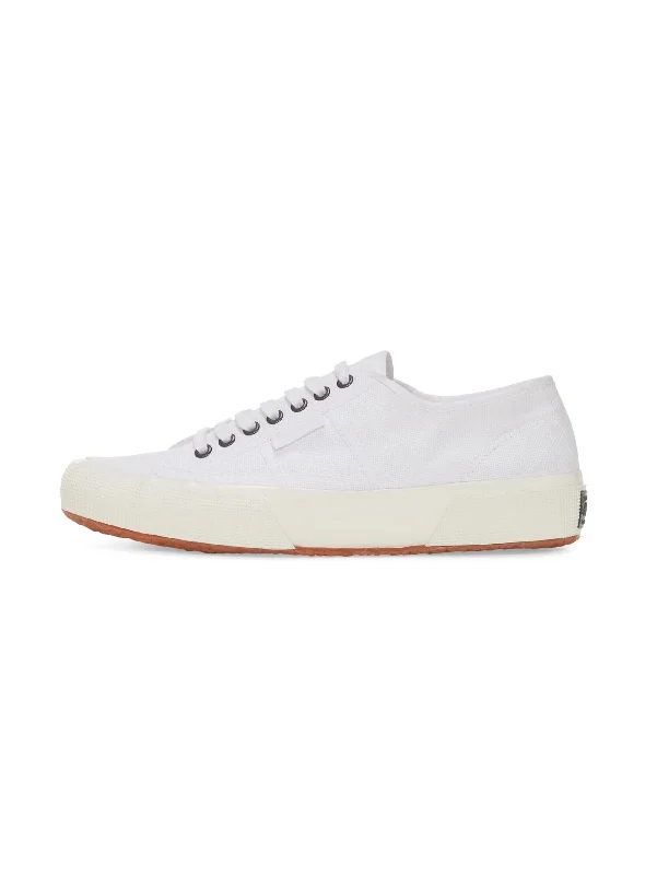 Sneakers Basse Archivio in Cotone Bianco