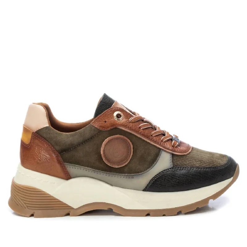 Women's Casual Sneakers In Khaki