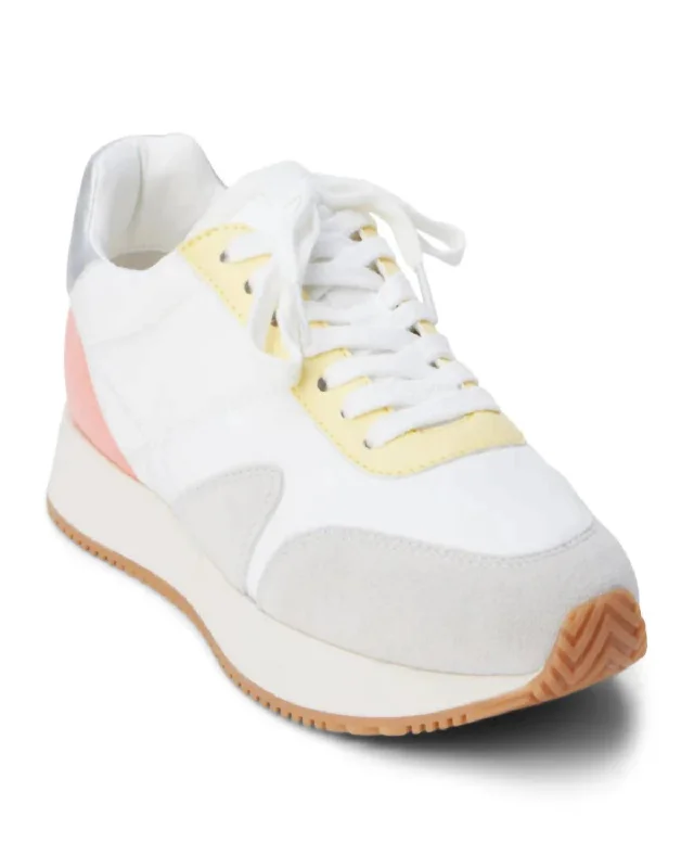 Women's Farrah Sneakers In White/yellow