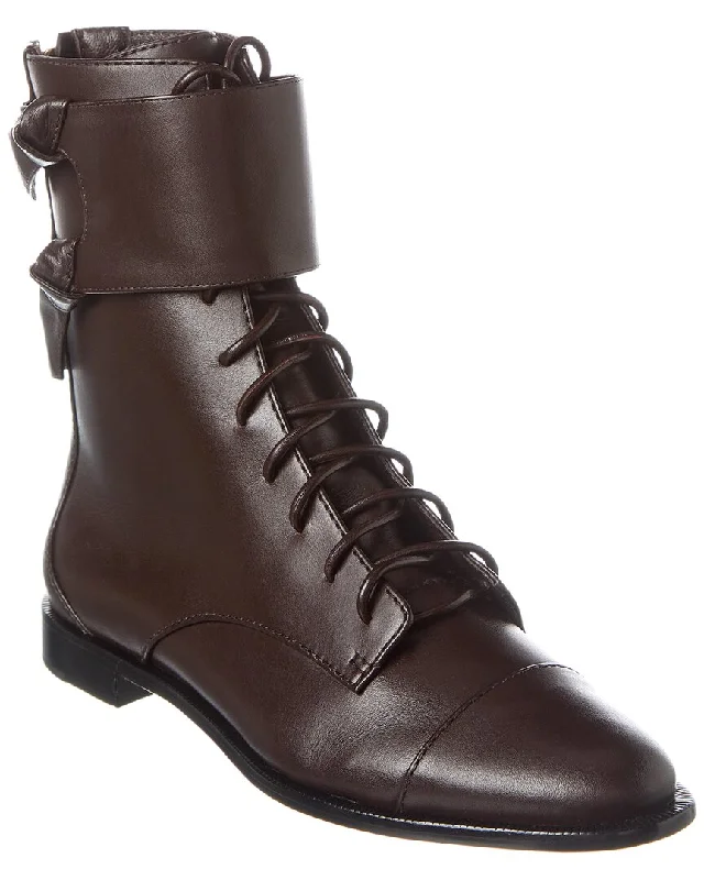 Alexandre Birman Asymmetric Clarita Leather Bootie