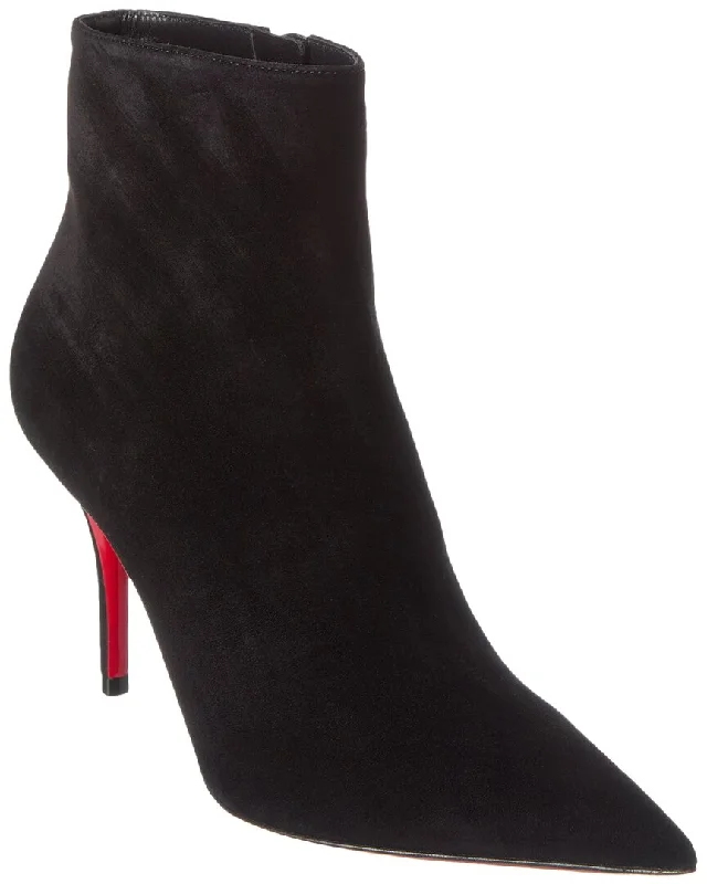 Christian Louboutin So Apostropha 80 Suede Bootie