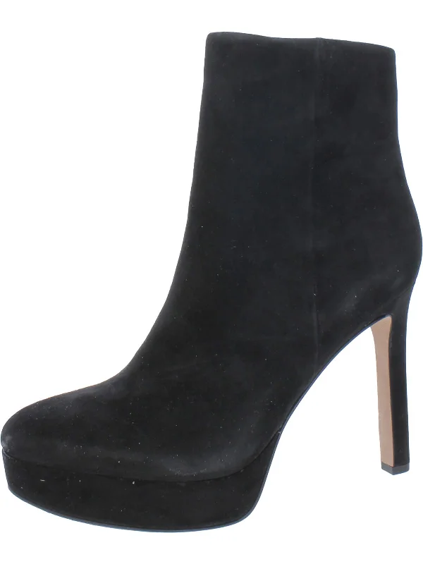 Dali Womens Suede Heels Booties