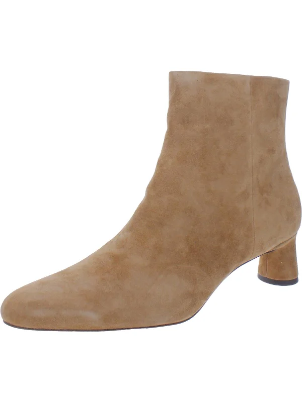 Hilda Womens Suede Heels Ankle Boots