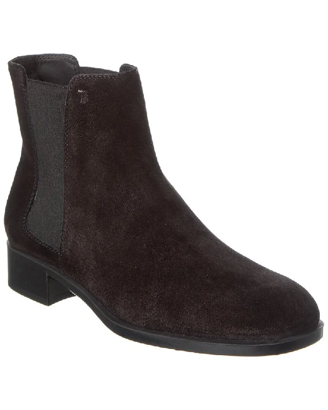 TOD’s Logo Suede Bootie