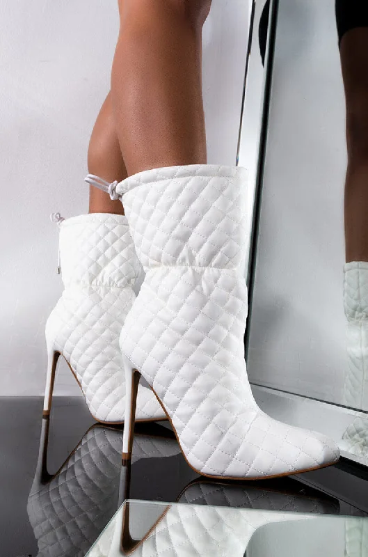 WE PAID STILETTO BOOTIE WHITE