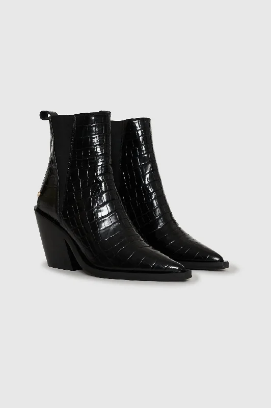 Women's Bekah Boots In Black Embossed