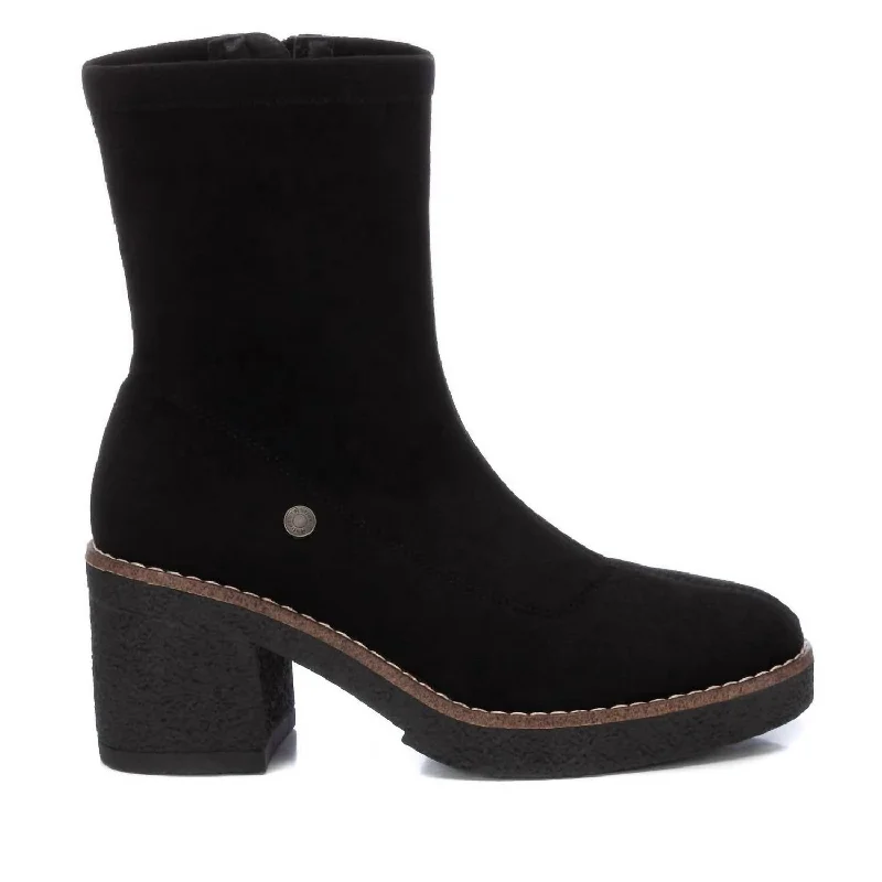 Women's Casual Booties In Black