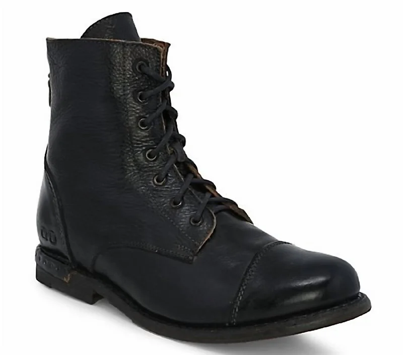 Women's Laurel Combat Boot In Black